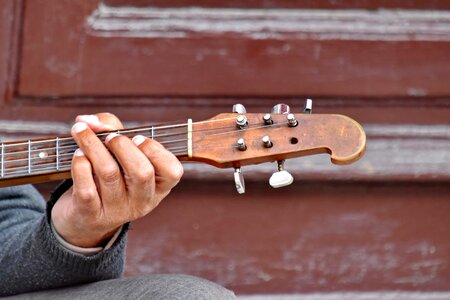 Acoustic finger guitar photo