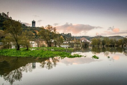 Village lakeside shore