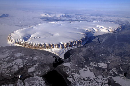 IceBridge Survey Flight Over Saunders Island photo