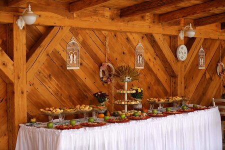 Restaurant buffet appetizer