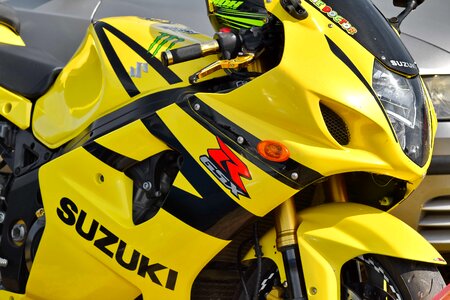Japanese motorcycle yellow
