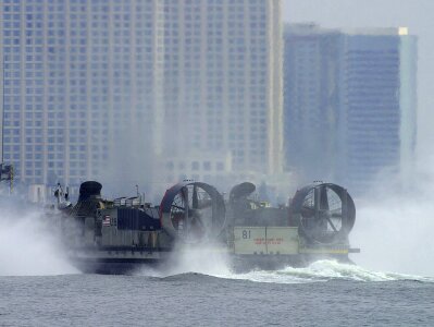 Water surface air cushion technology