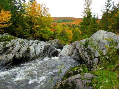 River Fall Cascade Quebec Canada Landscape Nature photo
