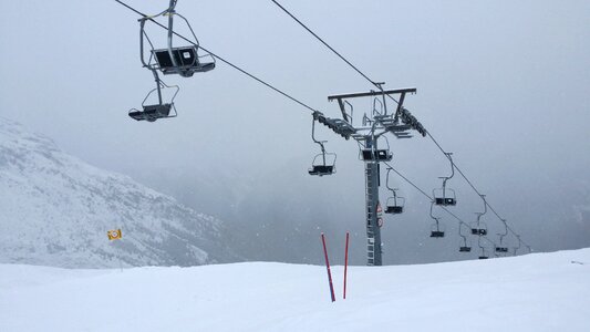Chairlift skiing winter sports
