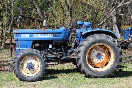 Machinery blue old