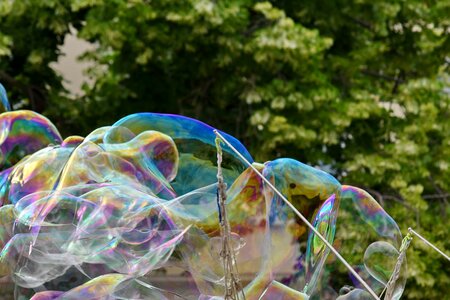 Bubble soap transparent