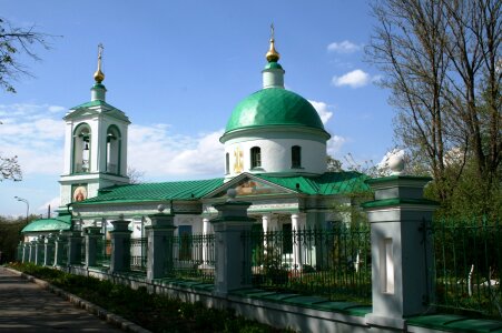 Architecture russian orthodox white walls