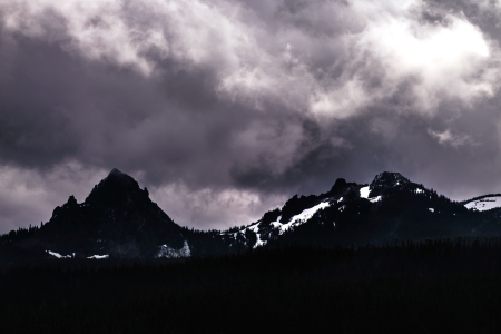 Mountain nature night