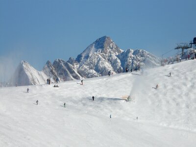 Skiing departure runway photo