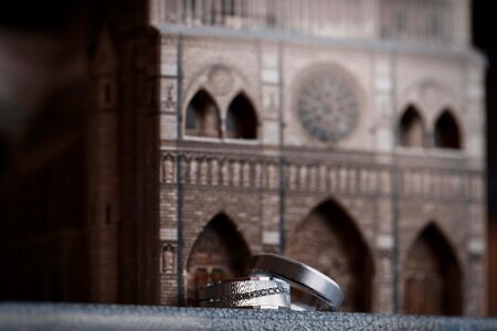 Jewel wedding ring close-up