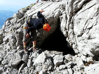 Bivouac climber deep