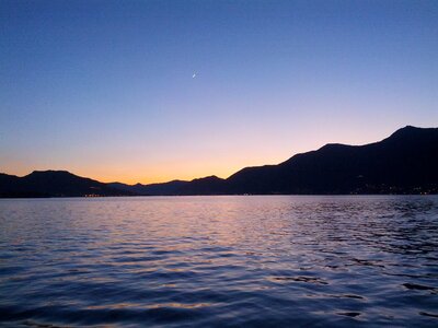 Landscape night water