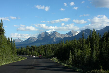 Mount Andromeda Athabasca glacier in jasper canada photo