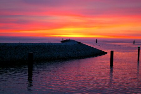 Backlight bay beach photo