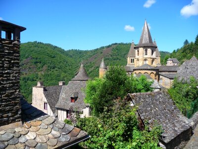 Village Conques Medieval France photo
