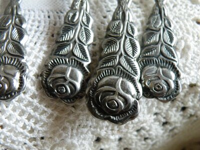 Roses flowers lace
