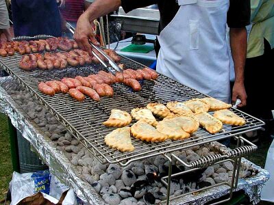 Barbecue carbon fast food photo