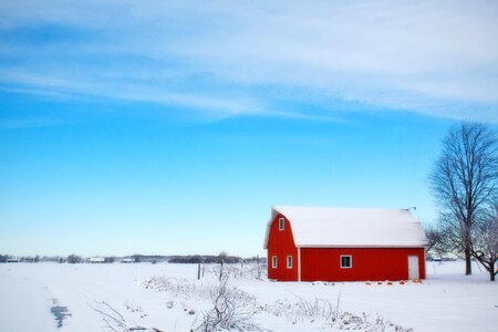 Farm red country photo