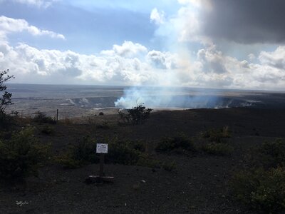 Lava flow at Hawaii Volcano National Park photo