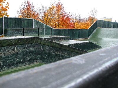 Facility autumn railing