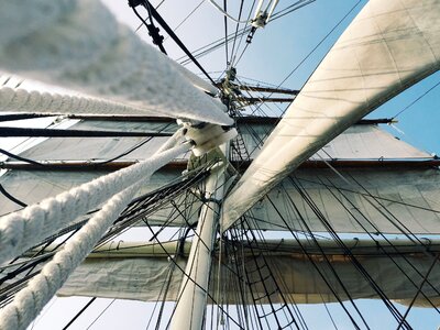 Boat rope sail photo