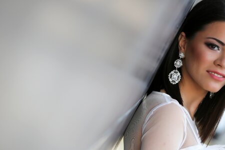 Gorgeous earrings diamond photo