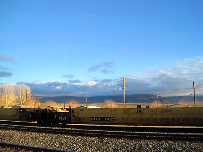 Railway railroad transport photo