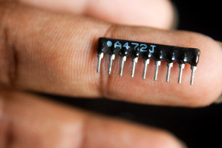Integrated Circuit Closeup