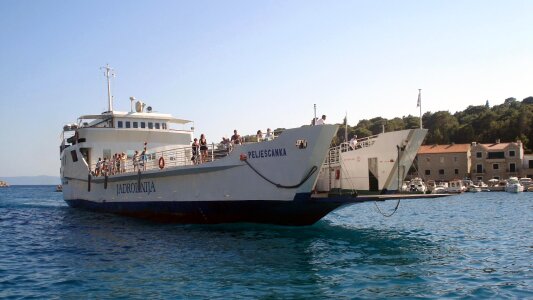 Pelješčanka ferry in Makarska, Croatia photo