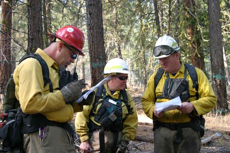 Briefing burn firefighter