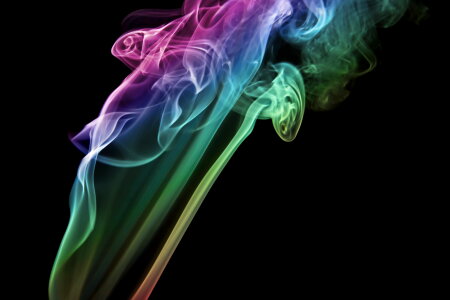 Multi-Colored Abstract Smoke photo