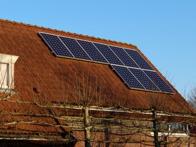 House autumn solar energy