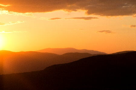Warm Mountain Sunset photo