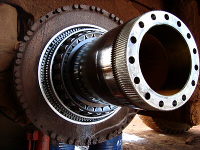 Mechanical truck bearing photo