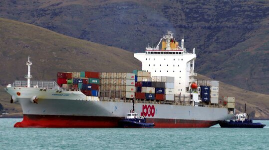 Boat cargo cargo ship photo