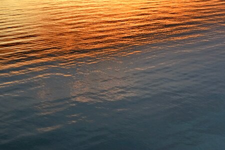 Reflection sunset ocean photo
