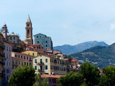 Houses city north italy photo