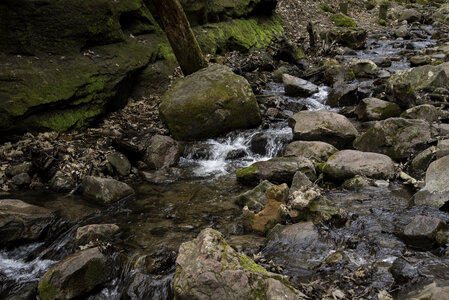 Stream Running Down the rocky creek at Parfrey's Glen, Wisconsin photo