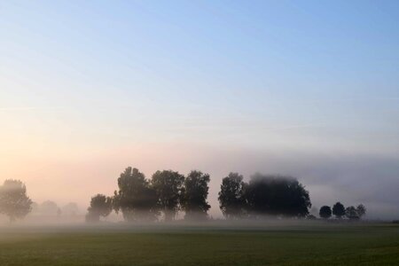 Atmosphere countryside dawn photo