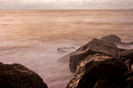 Rock Waves Sea