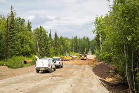 Constructing fish passage culvert in the Mat-Su Valley photo