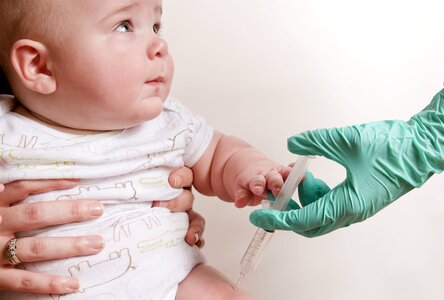 Baby injection intramuscular photo