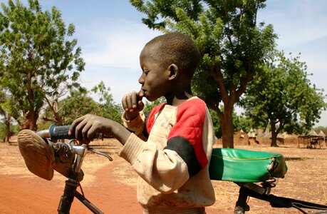 Africa burkina faso bicycle photo