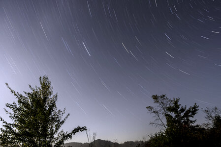 Star Trails at Governor Dodge State Park, Wisconsin photo