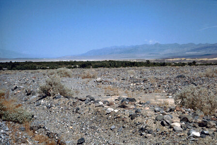 Furnace Creek oasis landscape at Death Valley National Park, Nevada photo