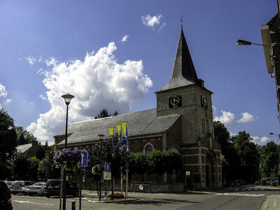 The Church of Saint Pancras, Sterrebeek in Zaventem, Belgium photo