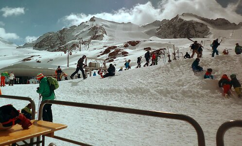 The alps snow skis photo