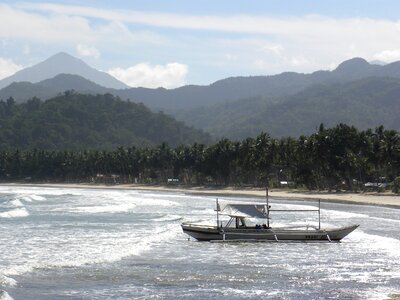 Sailing boat fishing