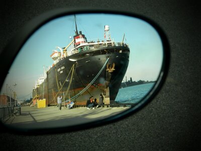 Port harbour reflection