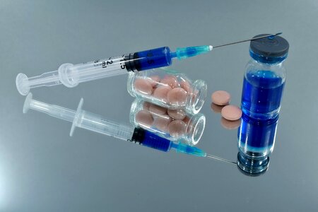 Blue drugs medication photo